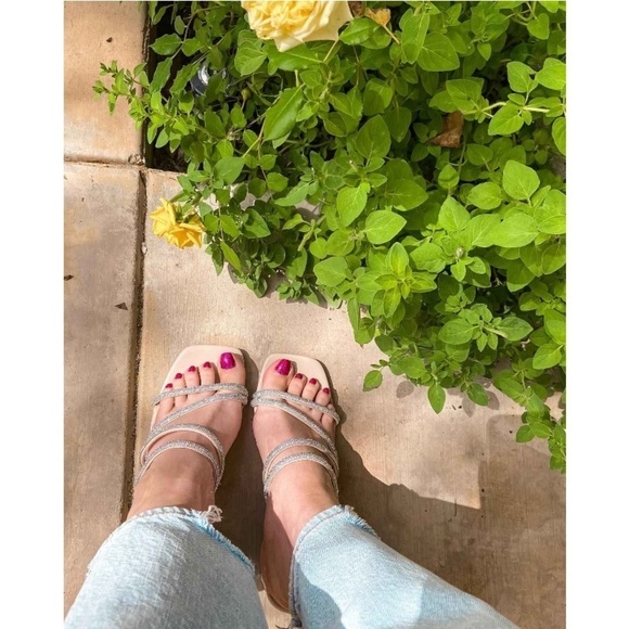 Women's Blakely Rhinestone Mule Heels - A
New Day™ Light Beige new - Picture 6 of 8